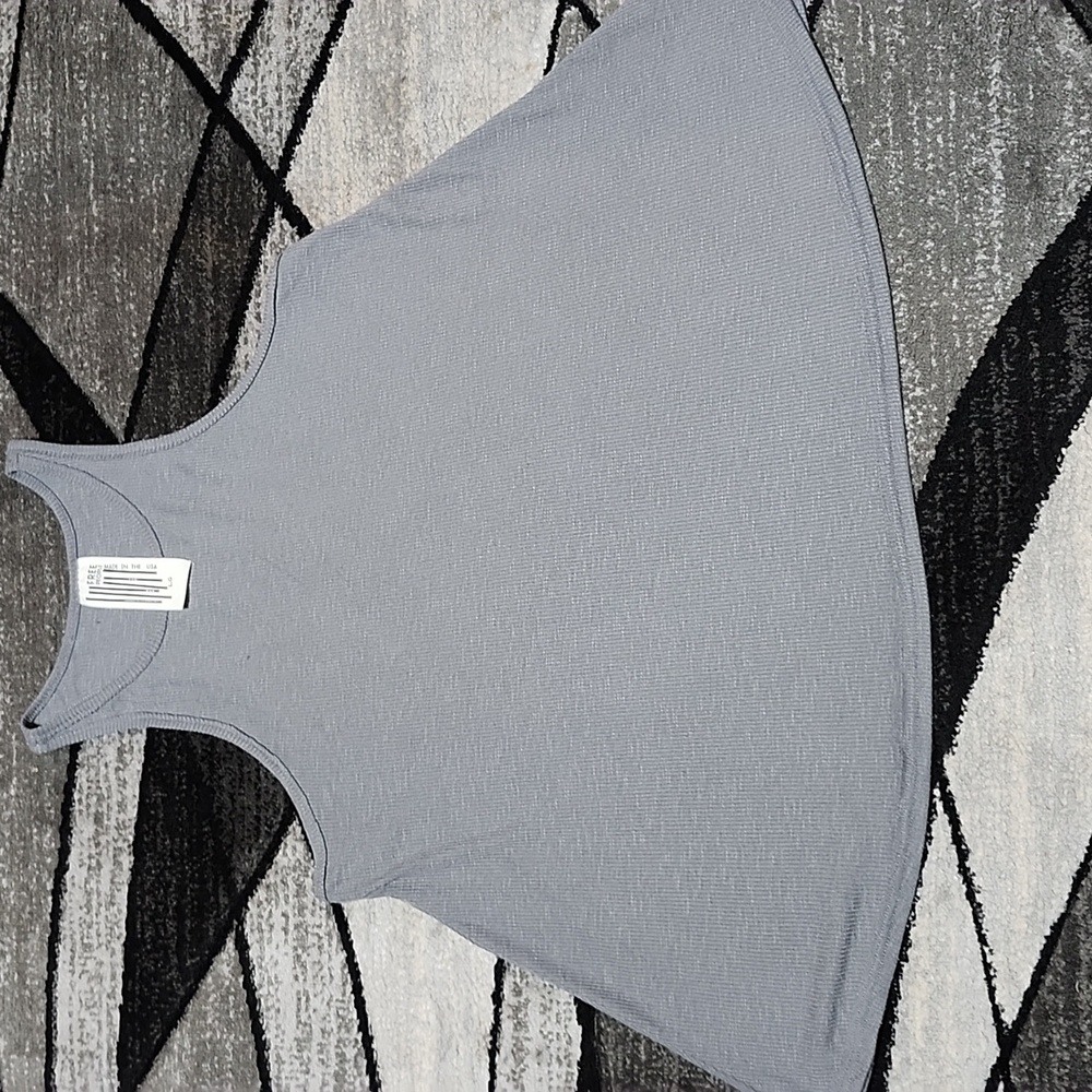 FREE PEOPLE SET-OF-5 RACERBACK RIBBED RELAXED FIT TANK-TOPS LARGE PRICE FIRM - Picture 9 of 12